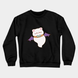 Cute vampire cat ghost Crewneck Sweatshirt